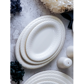 Блюдо овальное 20 см, цвет белый, ALUMILITE AQUA, Porland