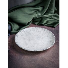 Тарелка мелкая 17 см, без борта,  цвет серый, BLIZZARD, Porland