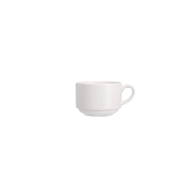 Чашка кофейная 85 мл, WHITE, Pioli
