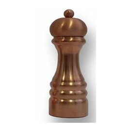 Мельница для соли h 16 см, матовая медь, механизм из керамики, Bisetti