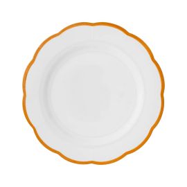 Тарелка мелкая с цветным кантом охра, d 27,5 см, Bitossi
