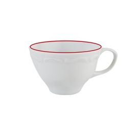 Чашка кофейная с красным кантом 80 мл, Maria Red, Porland