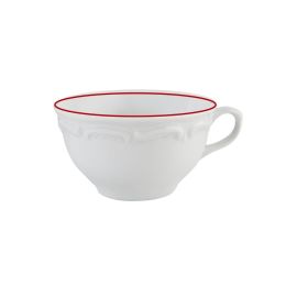 Чашка чайная с красным кантом 180 мл, Maria Red, Porland