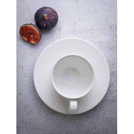 Блюдце d 16,5 см, h 2,5 см, фарфор, Linea, Casa di fortuna