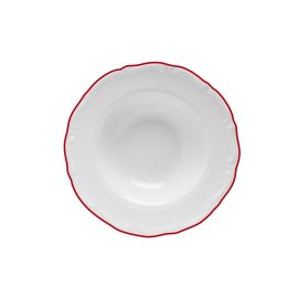 Тарелка для пасты с красным кантом 27 см, Maria Red, Porland