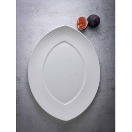 Блюдо овальное 32x25 см, h 3 см, фарфор, Linea, Casa di fortuna