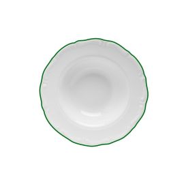 Тарелка для пасты с зеленым кантом 27 см, Maria Green, Porland