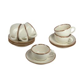 Набор чайных пар 250 мл, 6 шт., Seasons Бежевый, Porland
