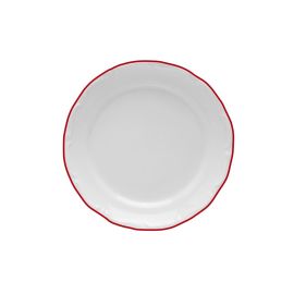 Тарелка мелкая с красным кантом 25 см, Maria Red, Porland