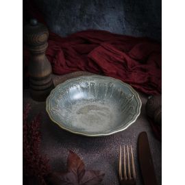 Салатник 750 мл, d 23 см, h 5,4 см, фарфор, Vintage, Casa di fortuna