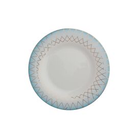 Тарелка мелкая 32 см, цвет белый с декором, MAHPEYKER, Porland