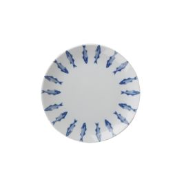 Marine Blue DS.1 Тарелка мелкая 19 см, белый с синим, MARIN BLUE, Porland