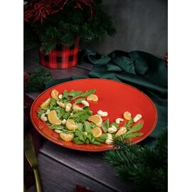 Тарелка 28 см безбортовая, Seasons Красный, Porland