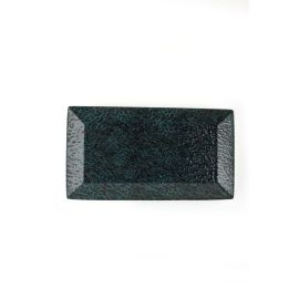 Тарелка прямоугольная 22см, цвет черный, MOSS, Porland