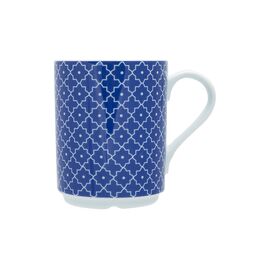 DS.1 Кружка с ручкой 345 мл, цвет белый с синим, BLUE PASSION, Porland