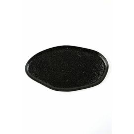 Тарелка овальная "волнообразная" 32см, чёрный, BLACK MOSS, Porland