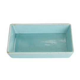 Блюдо прямоугольное 16х10 см h 4 см, Seasons Бирюзовый, Porland