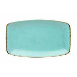 Тарелка прямоугольная 31*18 см, Seasons Бирюзовый, Porland