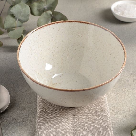 Салатник d 14 см h 7 см 550 мл, Seasons Бежевый, Porland, изображение 4