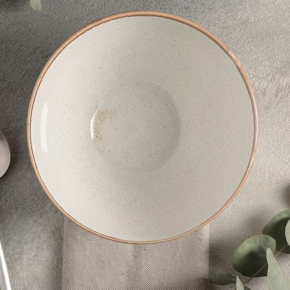 Салатник d 14 см h 7 см 550 мл, Seasons Бежевый, Porland, изображение 5