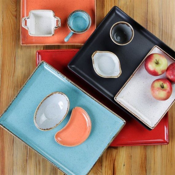 Блюдо прямоугольное 16х10 см h 4 см, Seasons Бежевый, Porland, изображение 5