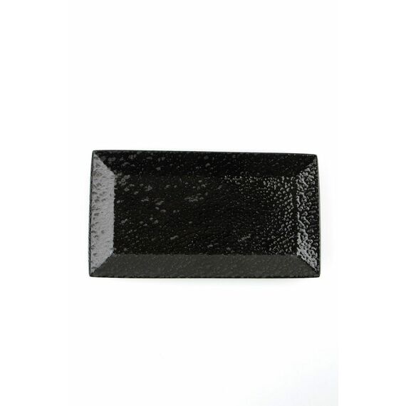 Тарелка прямоугольная 22см, чёрный, BLACK MOSS, Porland