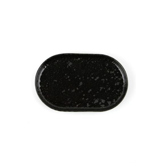 Тарелка овальная 18см, чёрный, BLACK MOSS, Porland