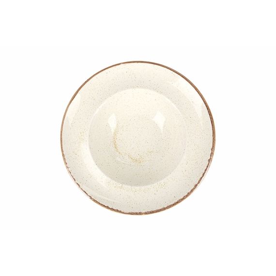 Тарелка глубокая 26 см с полями, Seasons Бежевый, Porland, изображение 3