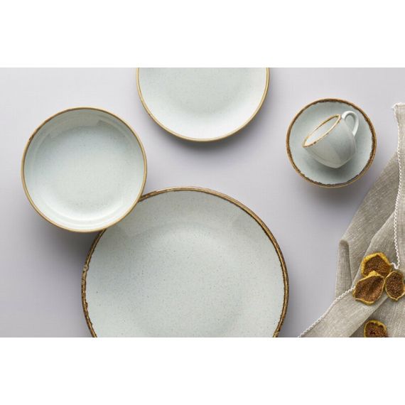 Тарелка 30 см безбортовая, Seasons Серый, Porland, изображение 7