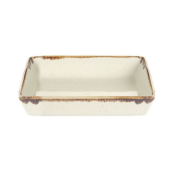 Блюдо прямоугольное 13,7х8,5 см h 3 см, Seasons Бежевый, Porland, изображение 3
