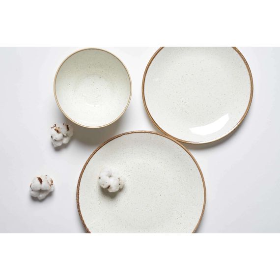 Тарелка 30 см безбортовая, Seasons Бежевый, Porland, изображение 4