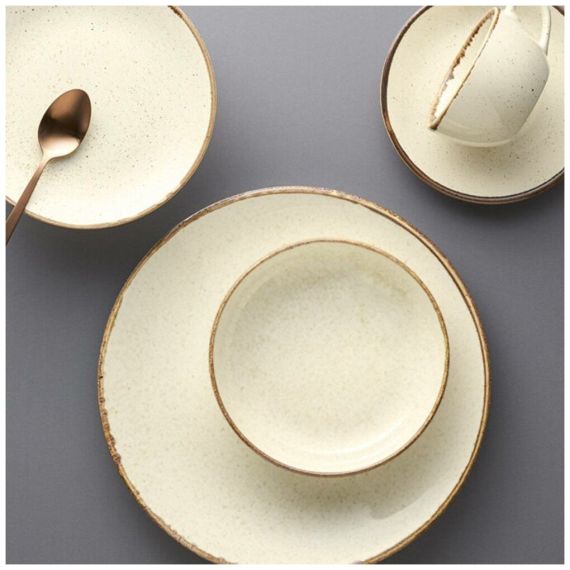 Салатник полуглубокий d 22 см h 4 см 835 мл, Seasons Бежевый, Porland, изображение 6