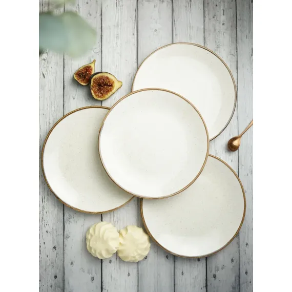 Набор десертных тарелок 18 см, 4 шт Seasons Бежевый, Porland, изображение 4