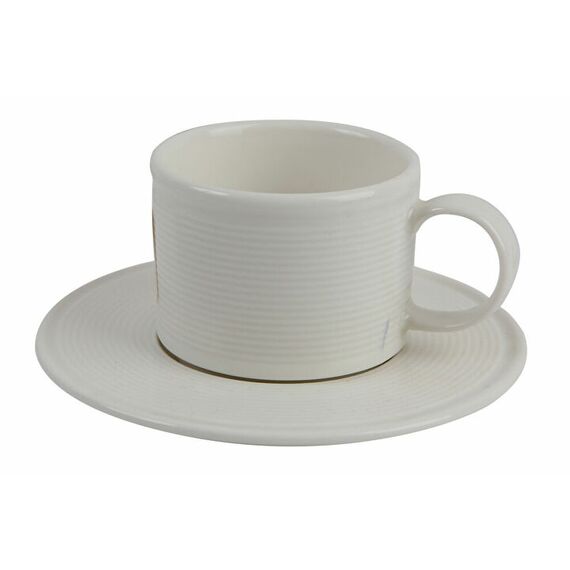 Кофейная пара 80 мл (чашка stackable 80 мл и блюдце), LINE, Porland