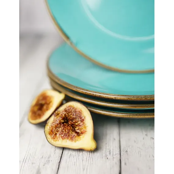 Набор обеденных тарелок 24 см, 4 шт Seasons Бирюзовый, Porland, изображение 8