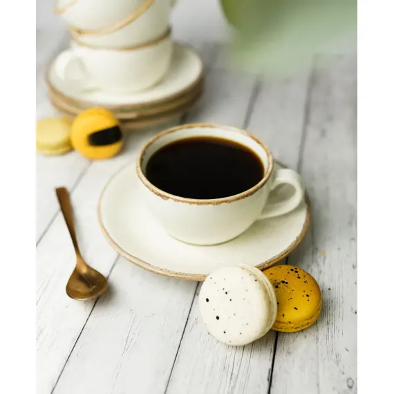 Набор чайных пар 340 мл, 6 шт., Seasons Бежевый, Porland, изображение 10