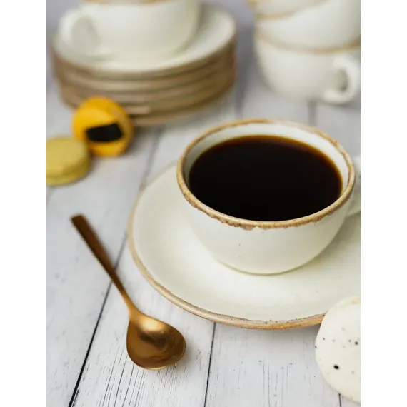 Набор чайных пар 340 мл, 6 шт., Seasons Бежевый, Porland, изображение 7