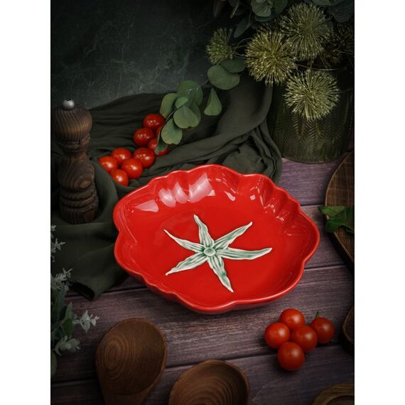Тарелка глубокая 26 см, Tomato, Casa di fortuna