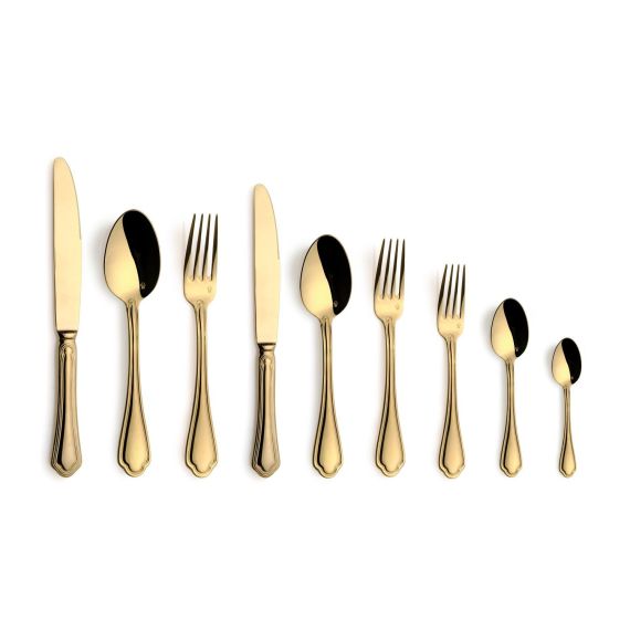 Вилка столовая, золото 20,9 см, Sangiovese 18/10 Gold, Comas, изображение 2