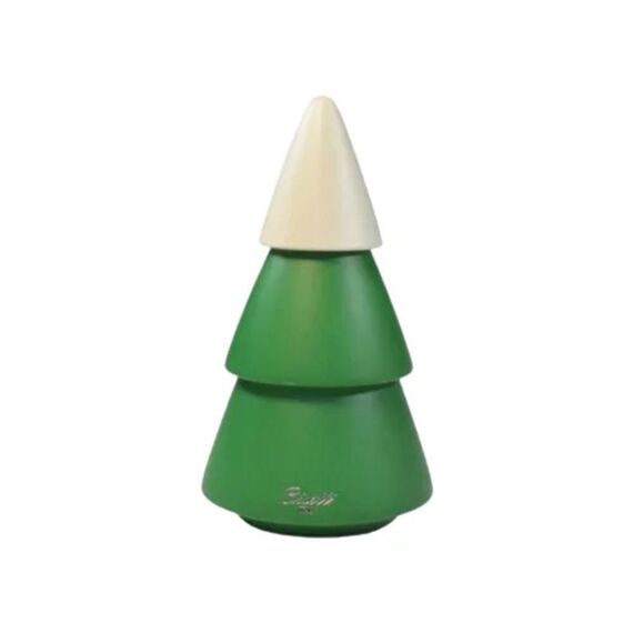 Мельница для специй "ель" h 15,5 см, бук, цвет зеленый/белый, серия XMAS TREE By Whinot Design, Bisetti