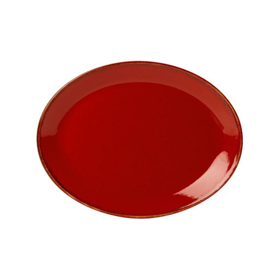 Блюдо овальное 31х24 см, Seasons Красный, Porland, изображение 2
