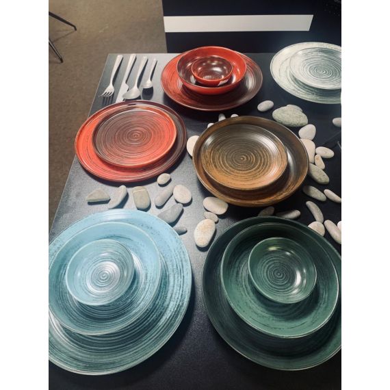 Тарелка мелкая 17 см, без борта, Lykke Красный, Porland, изображение 5