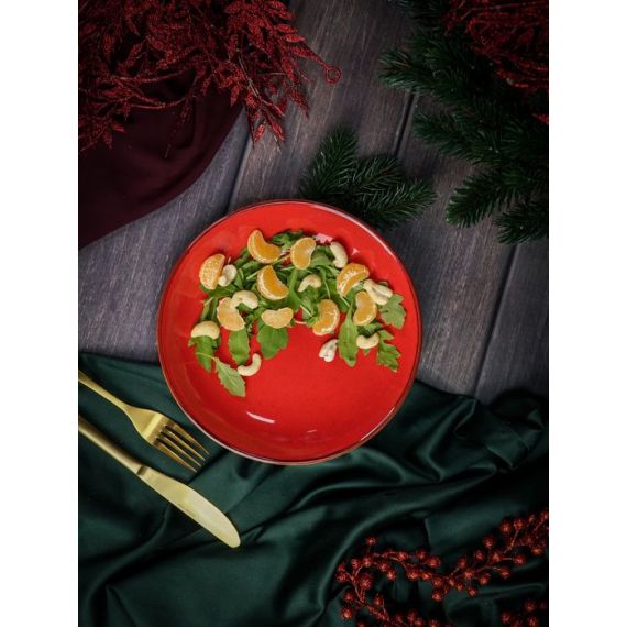 Тарелка глубокая 21 см безбортовая, Seasons Красный, Porland, изображение 10
