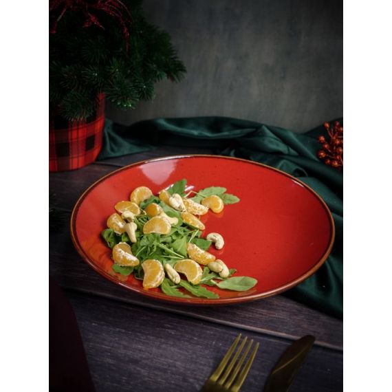 Тарелка глубокая 26 см безбортовая, Seasons Красный, Porland, изображение 9