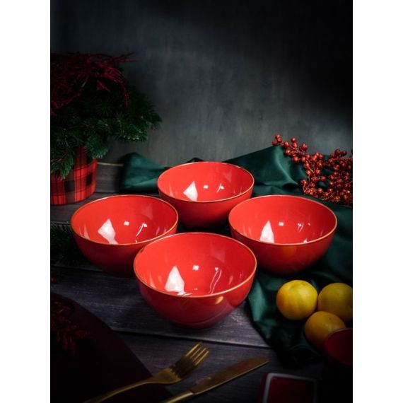 Салатник d 14 см h 7 см 550 мл, Seasons Красный, Porland, изображение 12