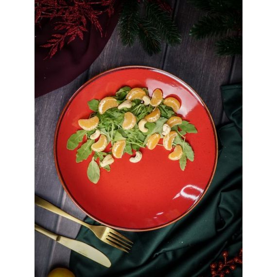 Тарелка глубокая 26 см безбортовая, Seasons Красный, Porland, изображение 8