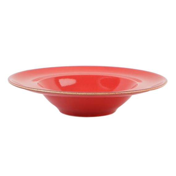 Тарелка глубокая 26 см с полями, Seasons Красный, Porland, изображение 3