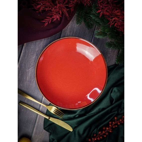 Тарелка глубокая 26 см безбортовая, Seasons Красный, Porland, изображение 4