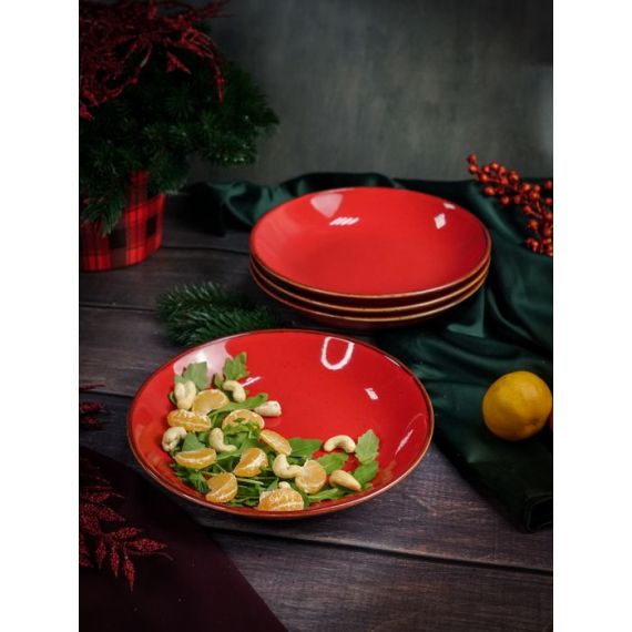 Тарелка глубокая 21 см безбортовая, Seasons Красный, Porland, изображение 7
