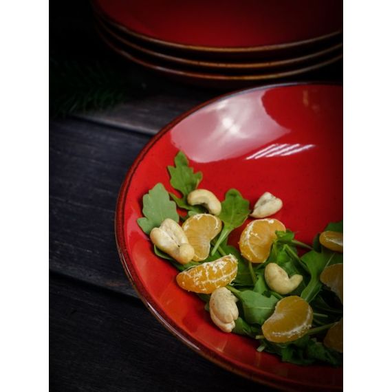 Тарелка глубокая 21 см безбортовая, Seasons Красный, Porland, изображение 4